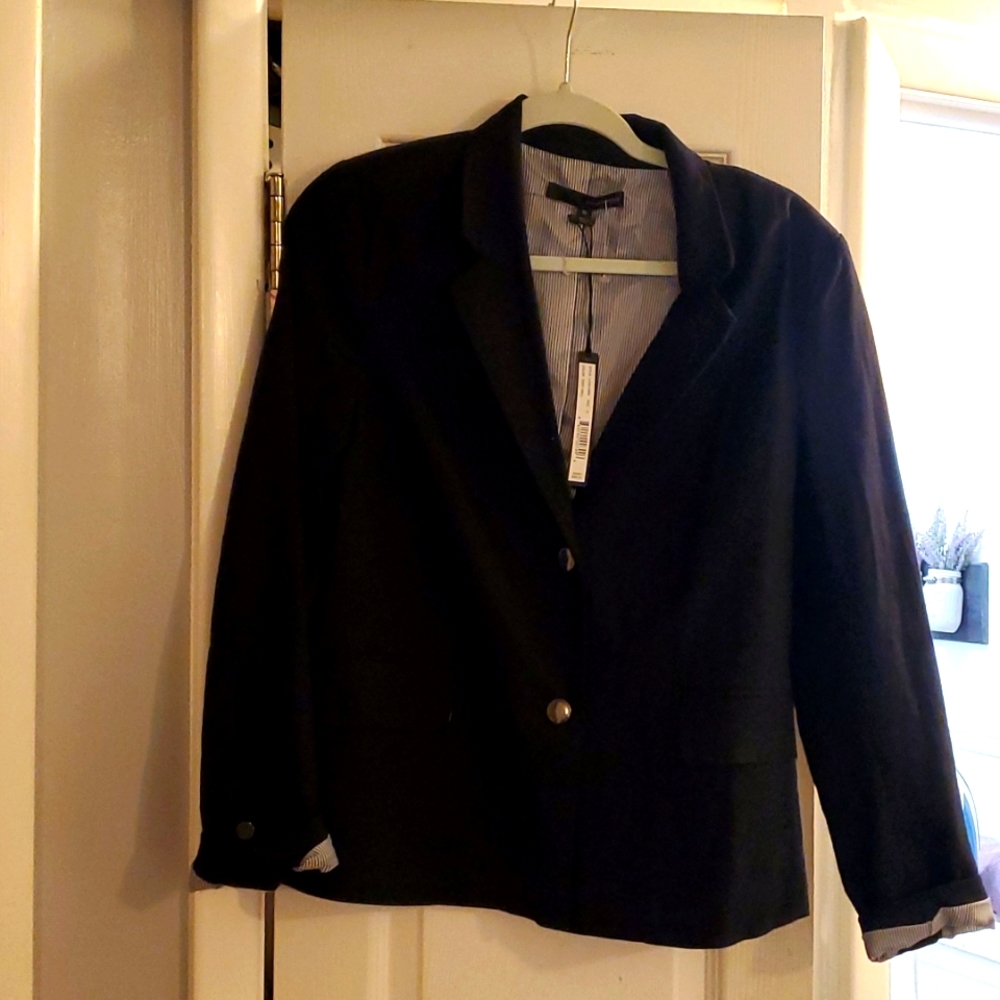 Womens black blazer sized 10